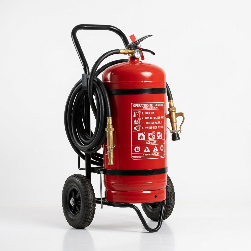 ABC Trolley Mounted Fire Extinguisher